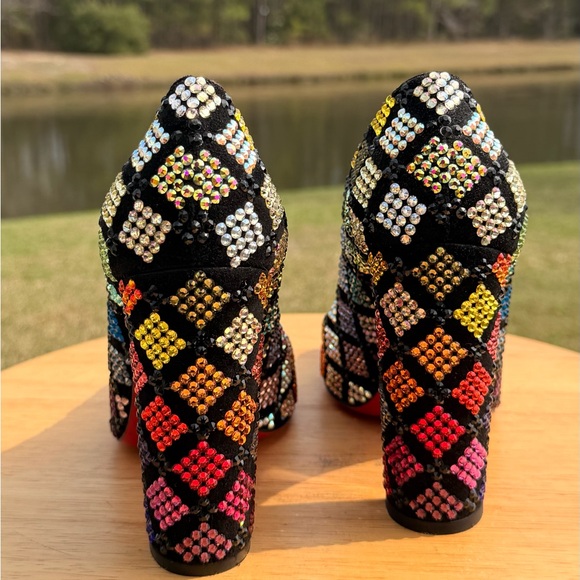 Christian Louboutin Harlequin Strass Heels - Picture 4 of 9